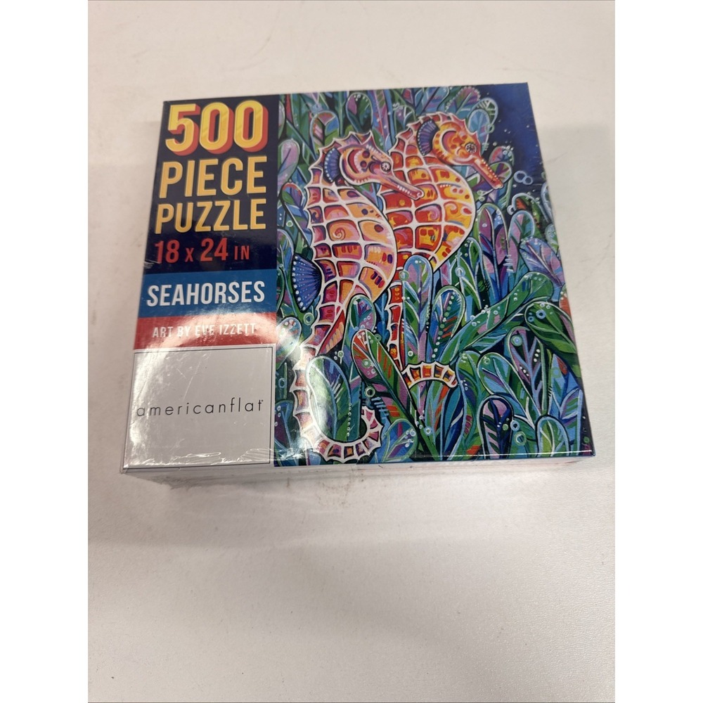 Americanflat 500 Piece Puzzle -‎ Seahorses - NEW!